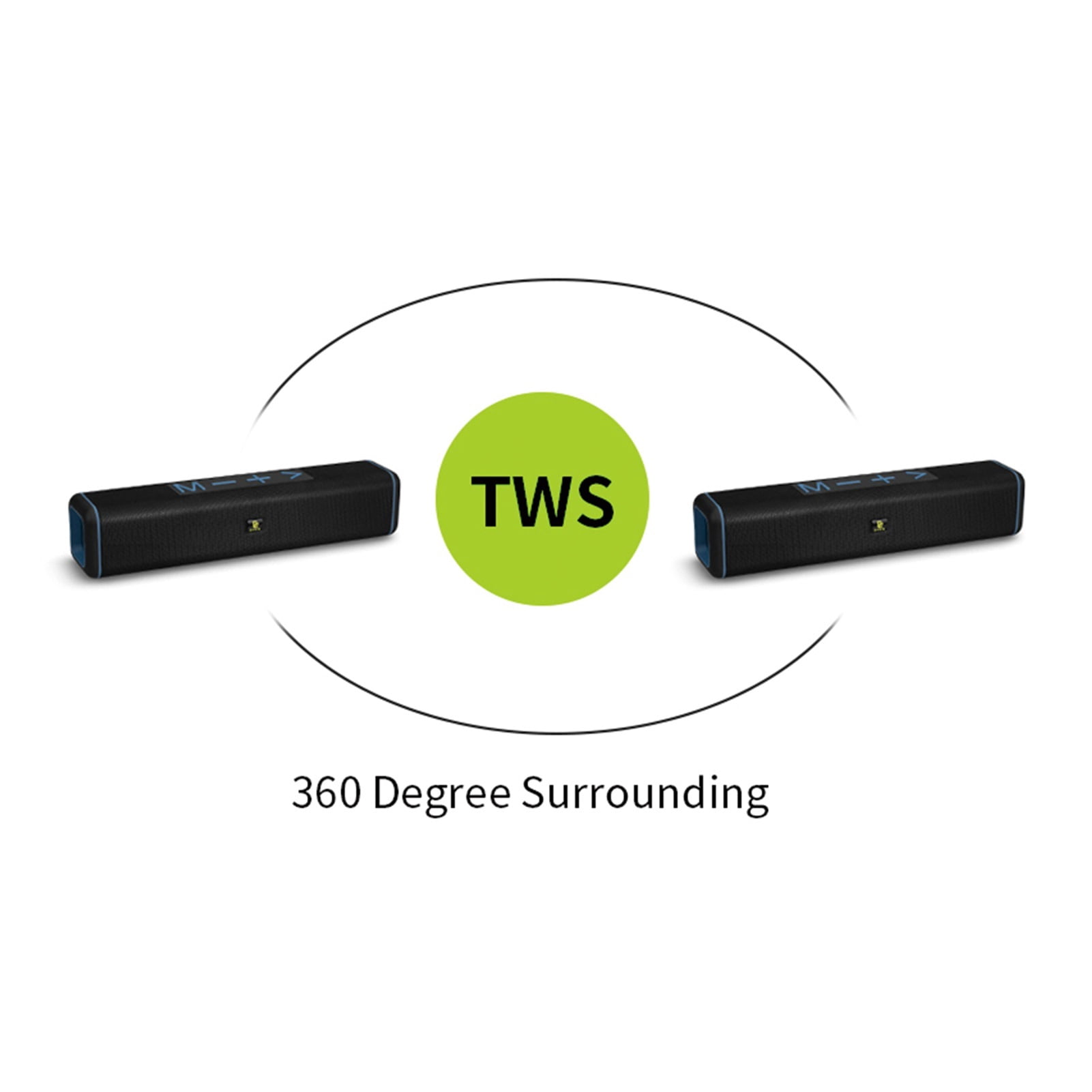 Bluetooth Speakers 9D Stereo Sound Bar Computer Speaker PC TV Full Range Soundbar Subwoofer Column Home Theater ,Clear Distortion-Free