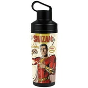 Shazam! Fury of the Gods Official Comic Cover 18 oz Insulated Water Bottle, Leak Resistant, Vacuum Insulated Stainless Steel with 2-in-1 Loop Cap