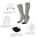thumbnail image 3 of Balery Black And White Thick Stripes Calcetines novedosos Calcetines deportivos Calcetines hasta la rodilla Calcetines de algodón Calcetines originales y geniales, 3 of 6
