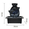 thumbnail image 5 of AMERTEER Tabletop Water Fountain Feng Shui Waterfall Landscape Home Table Ornaments A, 5 of 5