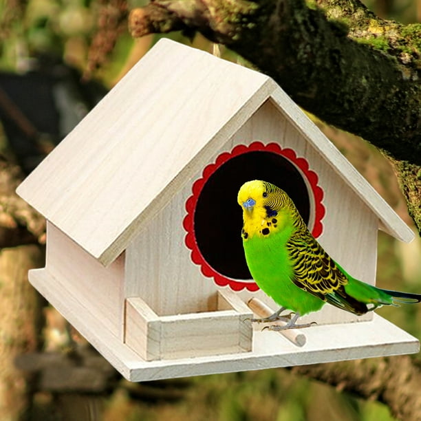 Nichoir en bois - Joli nichoir en bois pour oiseaux sauvages