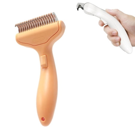 Dematting Comb for Dogs and Cats for Dogs Cats Long Hair Grooming Brush Deshedding Tool Removes Tangles Knots Loose Fur