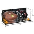 thumbnail image 2 of Better Display Cases Acrylic Mini - Miniature (not Full Size) Football and Helmet Display Case with Mirror Case, Orange Risers, Wall Mount and Mirror Base (B46/A019), 2 of 4