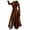 Brown, variant on Tiweut Women's Leisure Leather Jackets 2025 Long Sleeve Lapel Dress Zipper Long Coat Slim Fit Outwear Winter Regular Blouses Brick Red,3XL