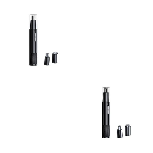 Vogacara Cortapelos para la nariz, recargable por USB, IPX5, resistente al agua, multiusos, afeitado, eliminación automática de seguridad, negro, tipo 2 Negro Tipo 2 2piezas Vogacara CBP395185