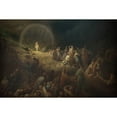 thumbnail image 2 of Gustave Doré 14x11 Gold Ornate Wood Frame and Double Matted Museum Art Print Titled - The Valley of Larmes (1883), 2 of 4
