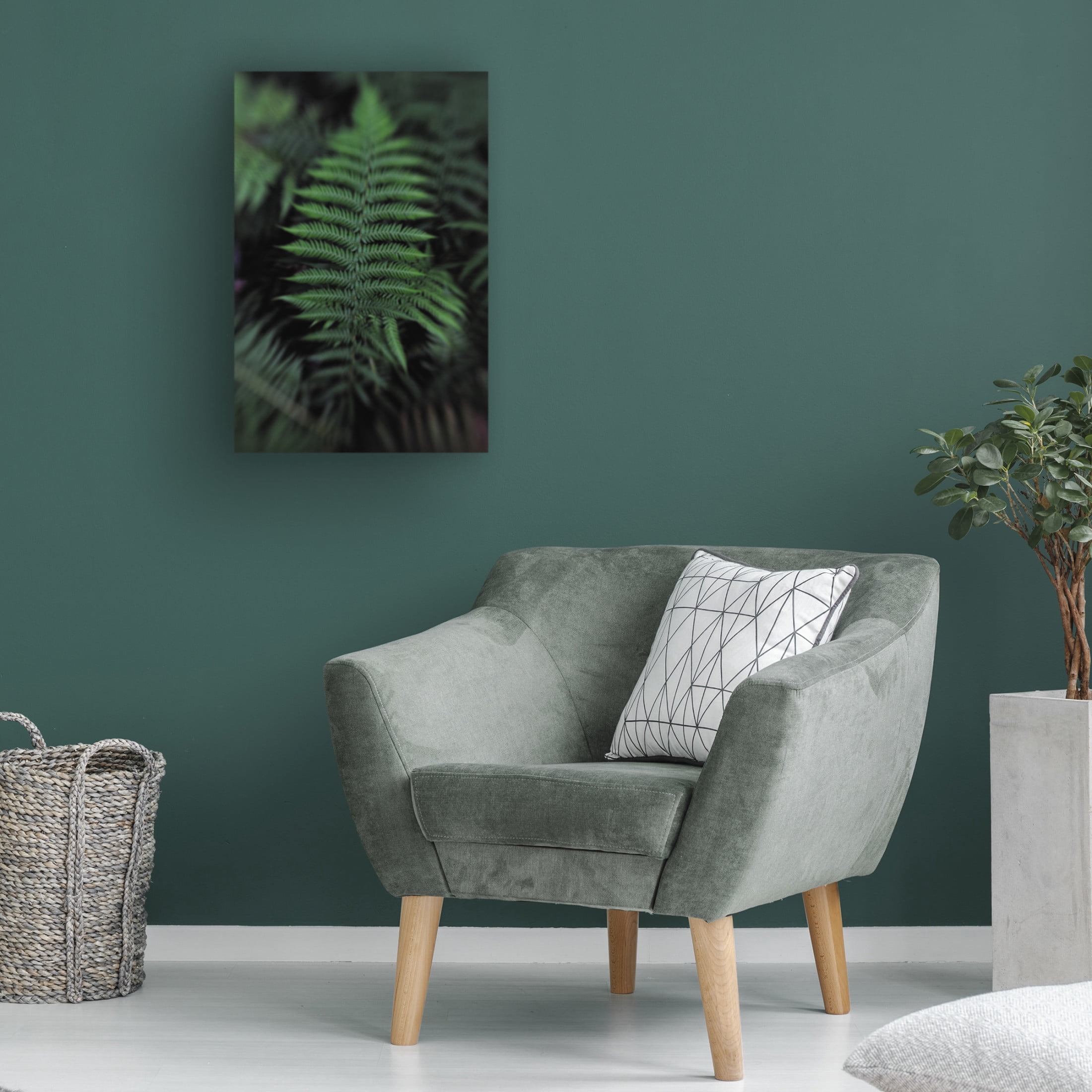 Canvas Wall Art - Claire Walsh 'Soft Leaf' Wall Art for Living Room, Bedroom, or Office D?cor by Trademark Fine Art - 16 x 24 Inches