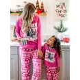 thumbnail image 3 of Barbie Toddler Girls Pajamas Pink Cozy Fleece Pants Set 2pcs Christmas Long Sleeve Family Matching Sleepwear Sizes 2-9Y, 3 of 14
