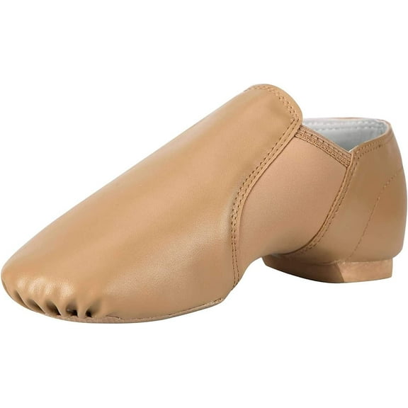Unisex 006 PU Leather Upper Slip-on Jazz Shoe for Women and Men's Dance Shoes