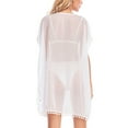 thumbnail image 4 of Chiffon Swimsuit Bikini Swimwear Cover Up Dress Swim Beach Dress Bathing Swimsuit Baggy Tunic Tops T-Shirt Cover up For Women, 4 of 6