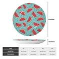 thumbnail image 2 of Balery Watermelon Print Bone China Decorative Plate Ceramic Dinner Plates Art Crafts with Display Stand-6in, 2 of 6