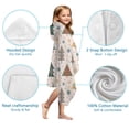 thumbnail image 7 of Multicolor Christmas Tree Pattern Hooded Bath Towel，50"x30" for Ages 3 To 12 Kids, Quick Dry Lightweight Soft Microfiber Hood Beach Towel Cover Up for Kids, 7 of 7
