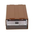 thumbnail image 5 of Stackable Plastic Hardware Parts Storage Boxes Component Screws Tool Box Brown, 5 of 8