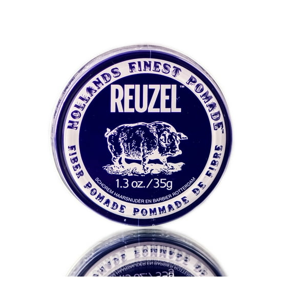 1.3 oz , Reuzel Fiber Pomade, hair scalp beauty - Pack of 3 w/ SLEEKSHOP 3-in-1 Comb-Brush