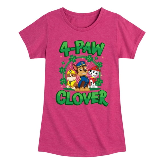 Nickelodeon - Paw Patrol - St. Patrick's Day - 4 PAW Clover - Toddler And Youth Girls Short Sleeve Graphic T-Shirt