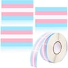 Transgender Pride Sticker Roll, Total 1000 LGBTQ Stickers Showcase Support in Parades, Events, 1.25" x 2" each