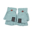 thumbnail image 1 of Gants Convertibles Chauds Tricotés pour Hommes avec Demi-Doigt Design Convertible Sans Doigts pour Activités Extérieures, 1 of 4