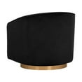 thumbnail image 5 of Sunpan Hazel 19" Modern Fabric Swivel Lounge Chair in Black Sky, 5 of 8