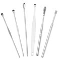 thumbnail image 4 of 2 Paquets 6 Pcs/ensemble Cure-Oreilles Cure-Oreilles en Acier Inoxydable Dissolvant de Cire Curette Curette, 4 of 5