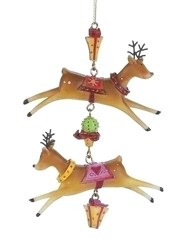 Tin Style Christmas Caroling Boy Girl & Deer Silver Resin Chocolate Mold Decor 