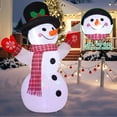 thumbnail image 5 of 8 FT Christmas Inflatables Outdoor Decorations Inflatable Snowman Shaking Hand Blow ups with Built-in LEDs for Yard Party Lawn Decor, 5 of 6