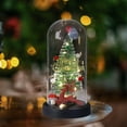 thumbnail image 6 of MXTPOV Small Christmas Tree with Glass Dome, Artificial Christmas Tree with String Lights, Xmas Tree Night Light, Fairy Lights Christmas Decorations, 9 inch, 6 of 6