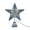 A005- Sky Blue, variant on Christmas Decorations for Home, Christmas Tree Topper, Lighted Blue Glitter Metal 3D Five-Pointed Star Tree Top Ornament, 8X6 Inch Festive Sky Blue Star Decor with Built-In