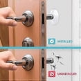 thumbnail image 4 of 6 Pieces of Clear Rubber Knob, Round Wall Shield Cushion. Guard Door Bumper Wall Protector Silencer. Self Adhesive, 4 of 5