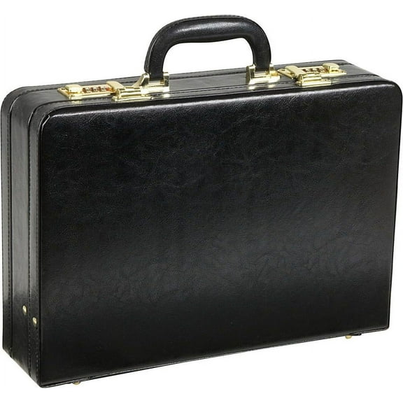 Expandable Executive Faux Leather Attache Case