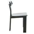 thumbnail image 6 of SAFAVIEH Cayde Classic Wood Solid Dining Bistro Chair, Black, 6 of 13