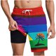 thumbnail image 1 of Pantalones Cortos Casuales para Hombre Imprimir con Bolsillos Pantalones de Playa de Cintura Elástica, Pantalones Cortos de Cintura Elástica para Hombre, 1 of 5