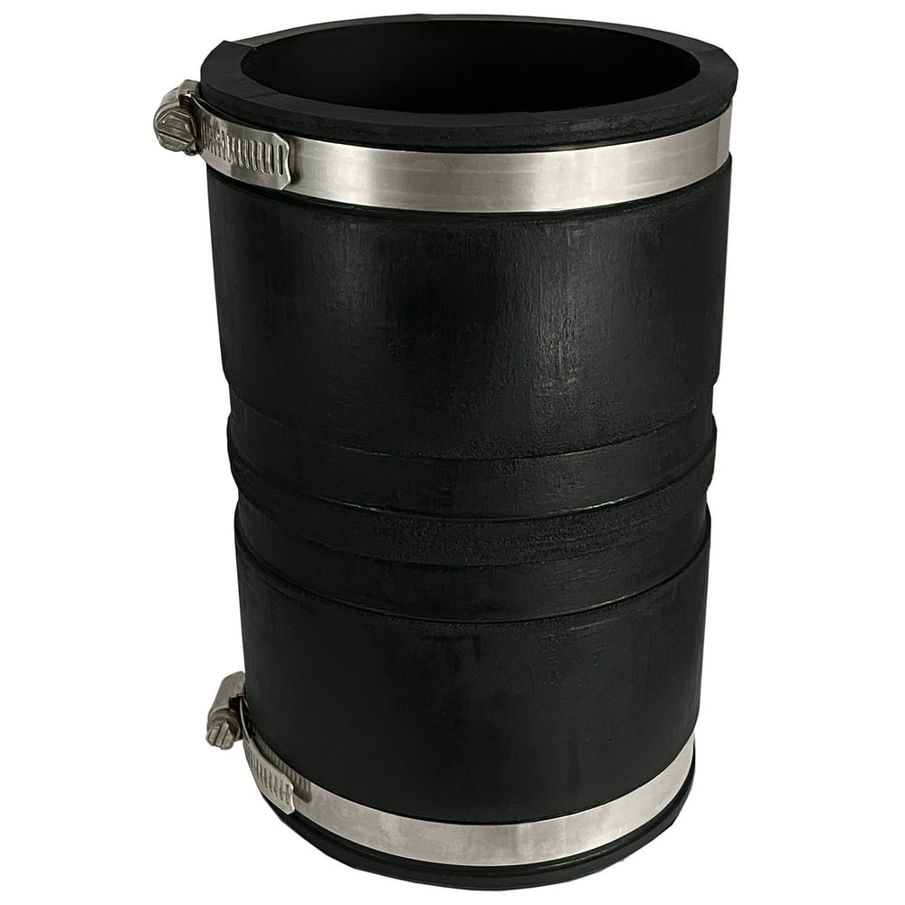 Fernco XL 1056442 Flexible Pipe Coupling 4” CI/Plastic/Steel to 4” CI