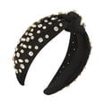 thumbnail image 2 of Sparkling Headband Charming Hair Hoop Gift Jewelry Accesorios de fotografía Rhinestone Headpiece para Holiday Beach Vacation Prom Banquet Negro Hugo tocado de diamantes de imitación, 2 of 10