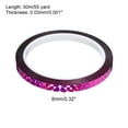 thumbnail image 2 of 8mm x 50m Prism Tape, Holographic Reflective Self Adhesive for DIY Art Craft Wrapping Decoration, Rose Red, 2 of 5