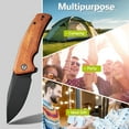 thumbnail image 6 of CIVIVI Pocket Knife Regulatron Folding Knife 2.98" Nitro-V Blade Wood Handle C23006-3, 6 of 8