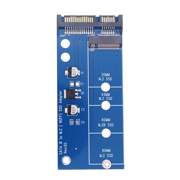 M.2 NGFF Converter B Key M2 SATA Riser para 2230-2280 M.2 SATA SSD (Azul)