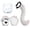 White-3Pcs-No Teeth, variant on Faux Fur Fox Tail Cat Wolf Mask Paw Tail Set, Plush Anime Animal Mask Ear Headband Fluffy Paw Gloves Halloween Christmas Party