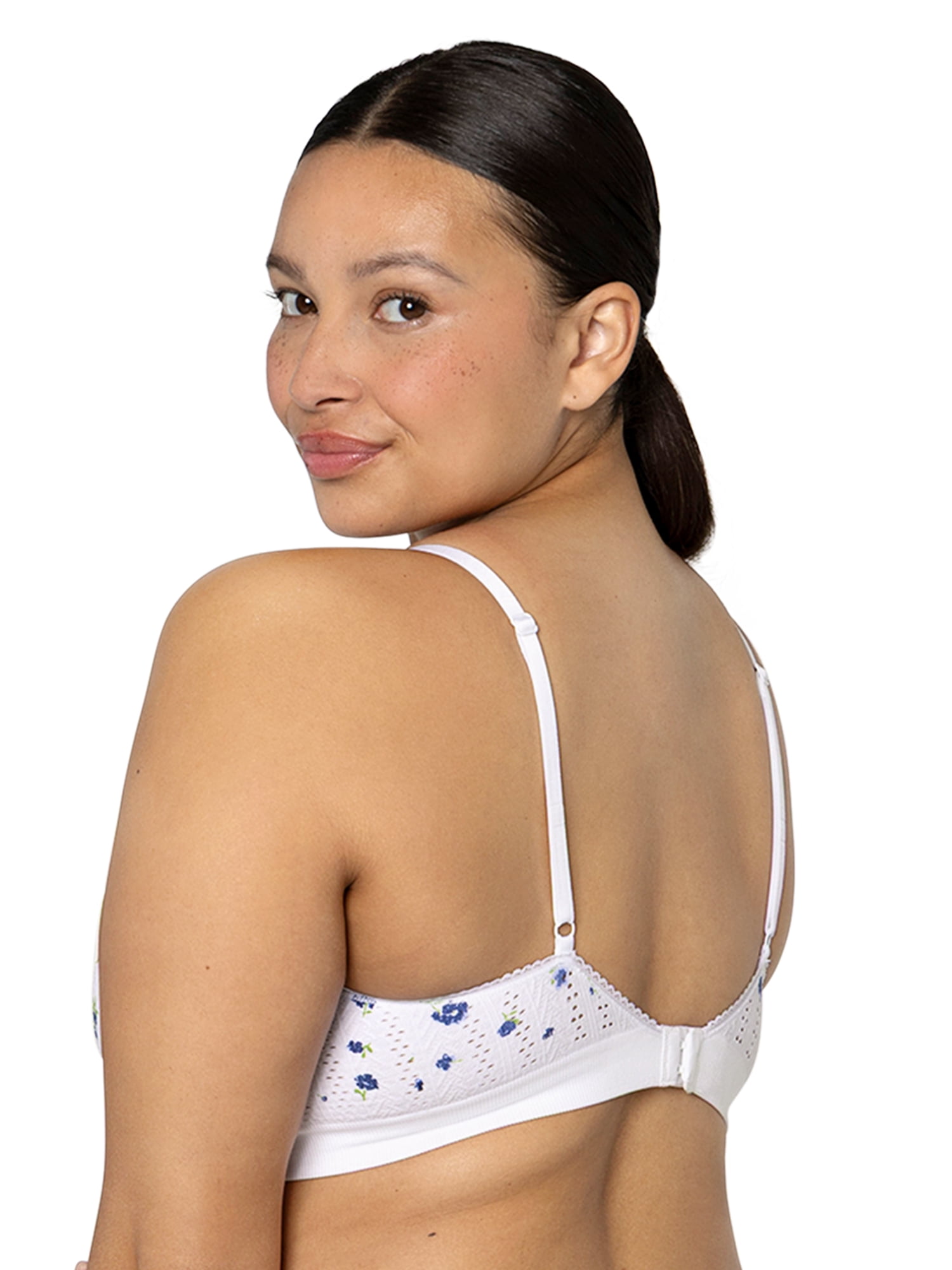 fresh collection by Fruit of the Loom Women's Seamless Pointelle Triangle Bralette