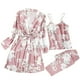 thumbnail image 1 of Gibobby Conjunto de pijama Conjunto De Pijamas para Mujer Pijamas De Talla Grande para Mujer Pijamas Informales Tirantes De Encaje para Mujer Pantalones Cortos(Rosa,G), 1 of 3