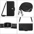 thumbnail image 6 of Elegant Case for Samsung A04E Wallet Case RFID Blocking Card Slots Holder with Shoulder&Crossbody Strap, Magnetic Folio Kickstand Handbag Flip Phone Cover for Samsung Galaxy A04E, Black, 6 of 8
