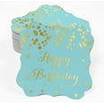 thumbnail image 2 of Inkdotpot Real Gold Foil Bracket Shape Paper Hang Tags Happy Birthday Favor Tags Pack Of 100, 2 of 6