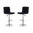 thumbnail image 1 of Ensemble de 2 tabourets réglables en cuir Heavenly Collection pour salle à manger, 1 of 9