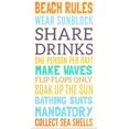 thumbnail image 1 of Great BIG Canvas | Rolled SD Graphics Studio Poster Print entitled Beach Rules I, 1 of 4
