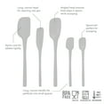 thumbnail image 3 of Flex-Core Spatula All Silicone High Heat Resistant 5 Piece Cooking Utensils Set - Includes Non-Stick Spatula, Spoonula, Jar Scraper, and Mini | BPA-Free Kitchen | Ergonomic Design, 3 of 6