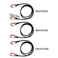 thumbnail image 3 of Elastics Bungee Strap with Carabiner Hook for Camping, Bungee Cord Cycling Luggage Packing Tension Rope with Carabiner, 3 of 8