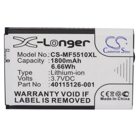 Battery for Novatel Wireless 40115126-001 Mifi 500 LTE MiFi 5510 5510L 5580 M100