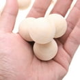 thumbnail image 3 of Bolas redondas de madera Uxcell de 10 piezas de 1-1/4" (30mm) sin terminar, esferas de madera natural para manualidades y proyectos de bricolaje, 3 of 6