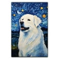 thumbnail image 3 of Great Pyrenees Dog Canvas Wall Art - Starry Night Van Gogh Dog Canvas Print Dog Sayings Painting Home Office Wall Decor Framed Dog Lover Gift, 3 of 6