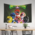 thumbnail image 4 of Tapiz de pared de Power Rangers para sala de estar, dormitorio, mantas de pared para dormitorio, póster de fondo de fiesta de arte de pared, 60 x 40 pulgadas, negro, 4 of 8