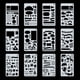 thumbnail image 5 of 1 unid Plantillas de dibujo Diseño hueco Plantilla de material de PET Reutilizable para niños Estudi Irfora No.19, 5 of 7
